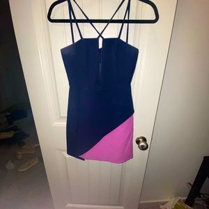 Multicolored cocktail dress. Size S.